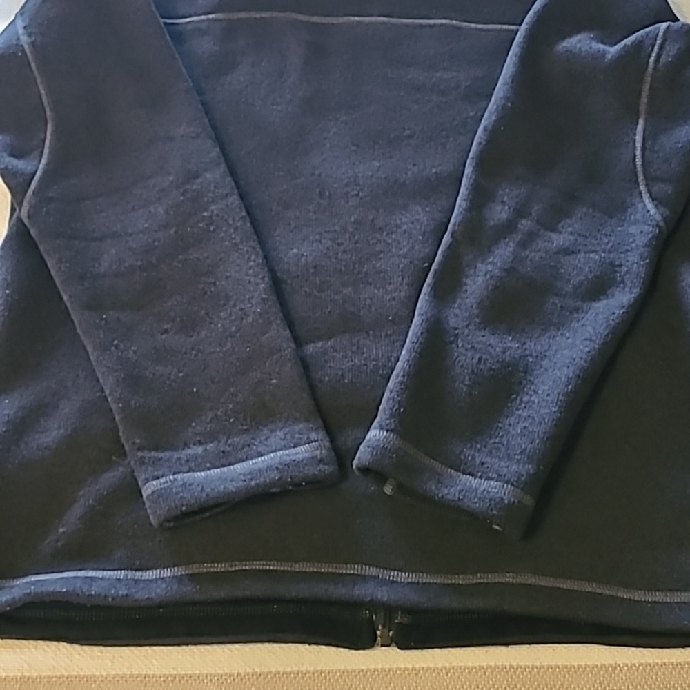 Northface full zip fleece jacket. Dark gray mens sz. Med.(#486) - Picture 10 of 11